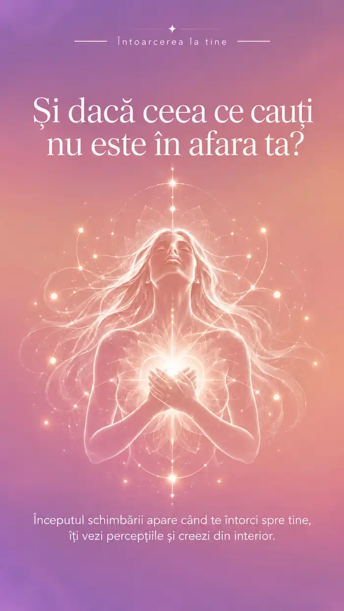 Și dacă ceea ce cauți nu este în afara ta?